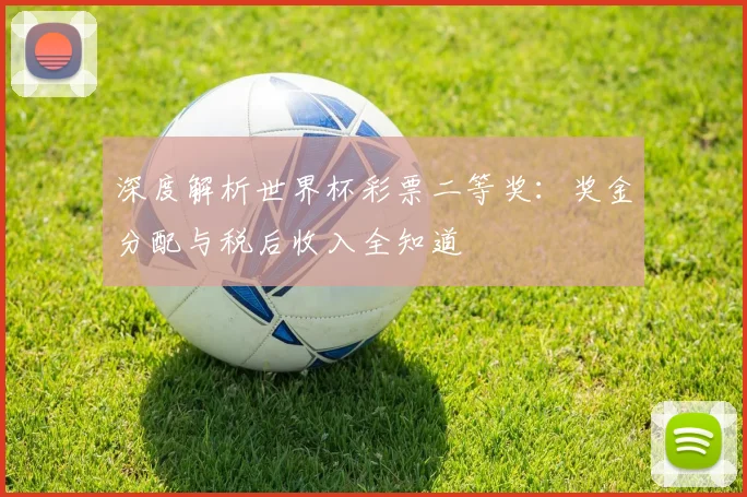 深度解析世界杯彩票二等奖：奖金分配与税后收入全知道